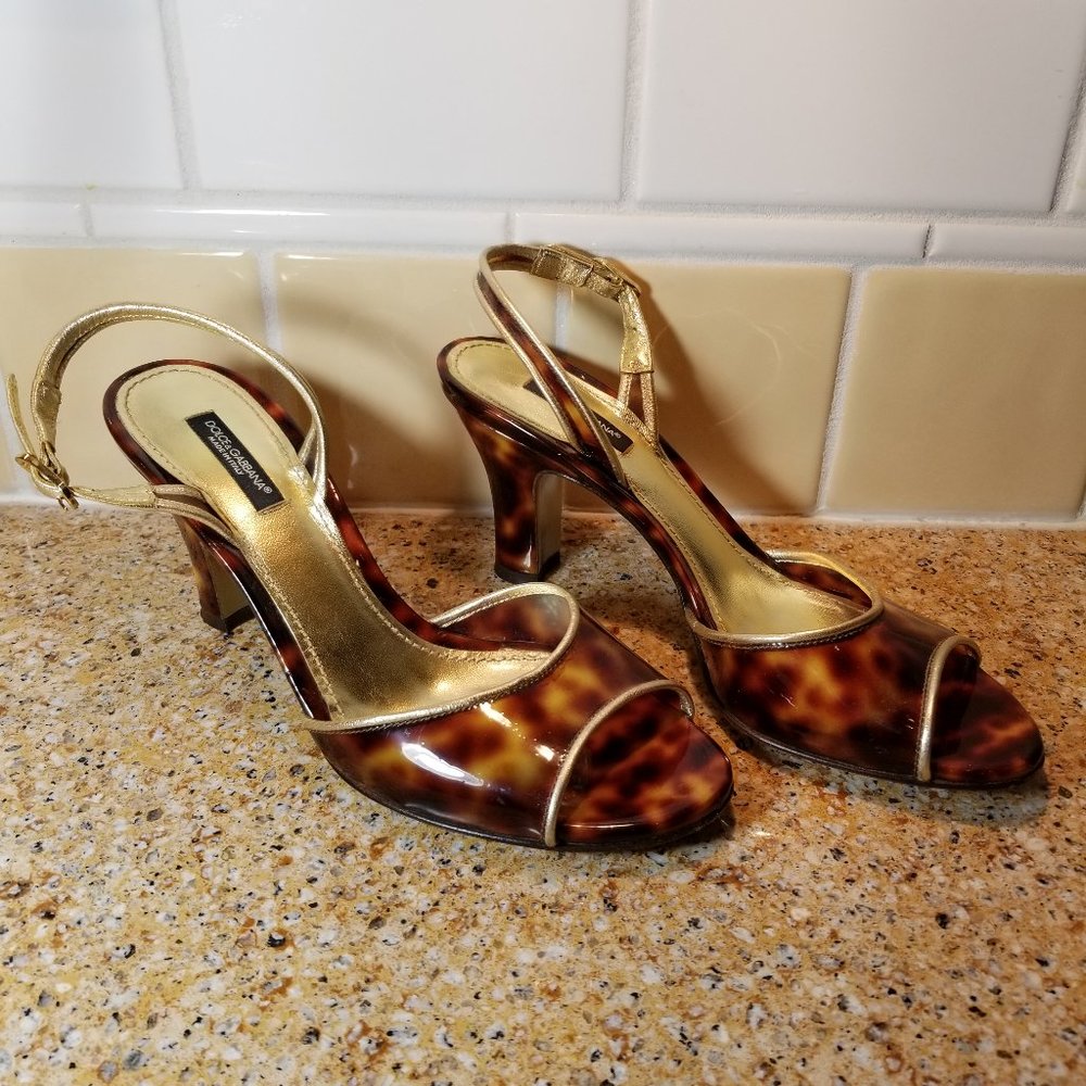 Dolce & Gabbana Tortoise Shoes Size 38.5 (8.5 US) - Picture 2 of 15